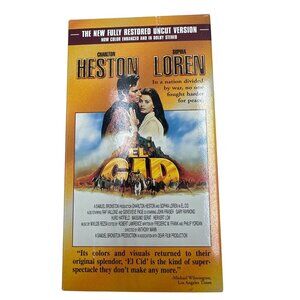 El Cid VHS Charlton Heston & Sophia Loren 1961 Fully Restored Dolby Stereo Uncut